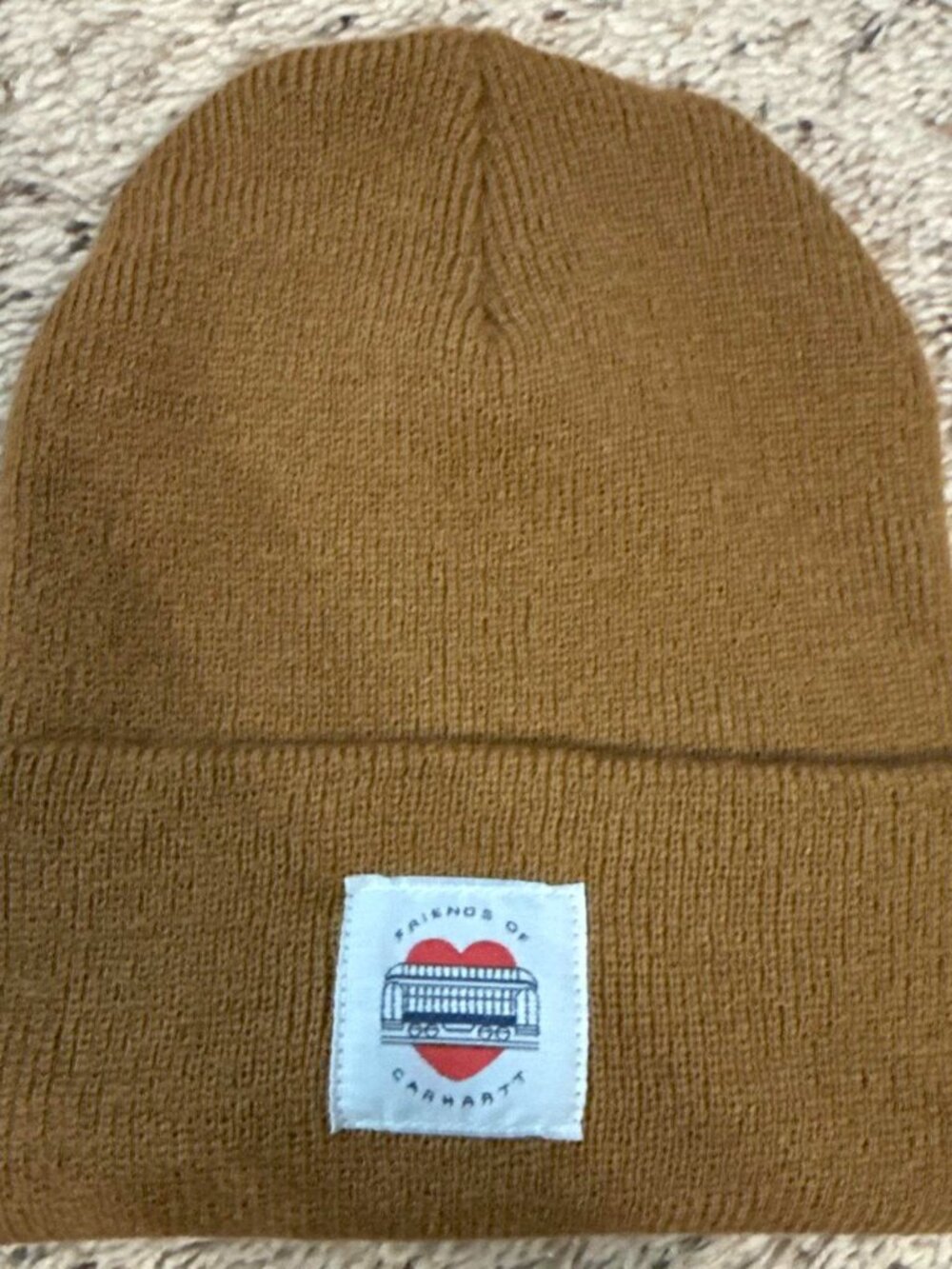 Carhartt brown tan beanie #winterwear #knitwear